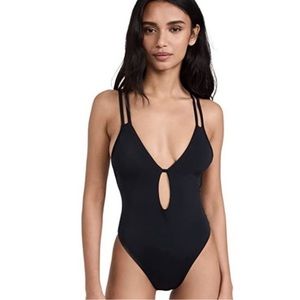 Peixoto Isla One Piece Swimsuit Black Size Medium